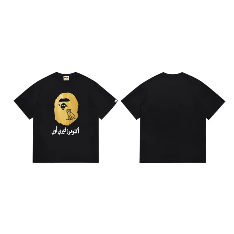 BAPE Short Sleeve Tee Ape Head Logo — 746黑色