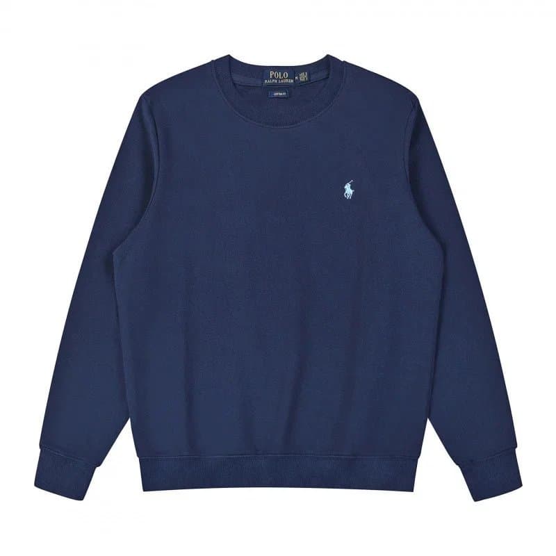 Polo Ralph Lauren Classic Fit Full-Zip Hoodie Solid White — 圆领宝蓝绿标