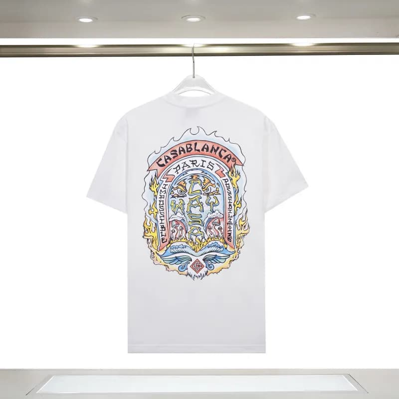 Casablanca Casa Blanca Tee Column Print — 835前后印花白