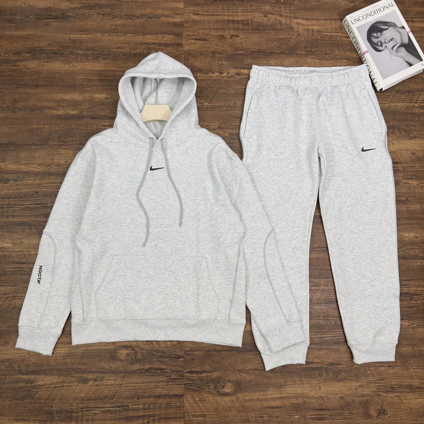 Nike Hoodie and Joggers Set Heather Grey