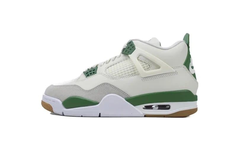 Air Jordan 4 Bred — US5.5=UK3=EUR36→US14=UK13=EUR48.5 · 绿松石