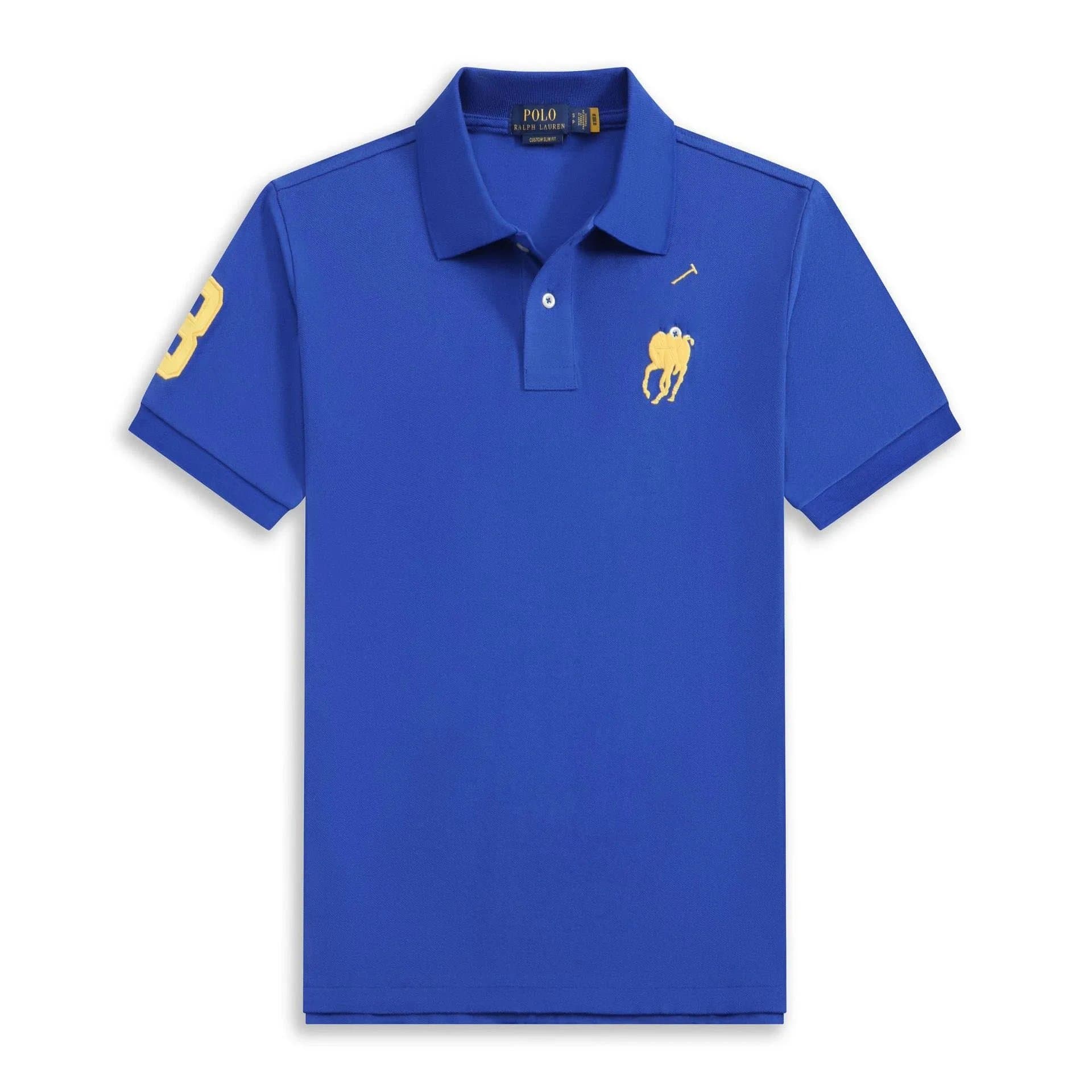 Polo Ralph Lauren Polo Shirt Big Pony — 大马彩蓝黄