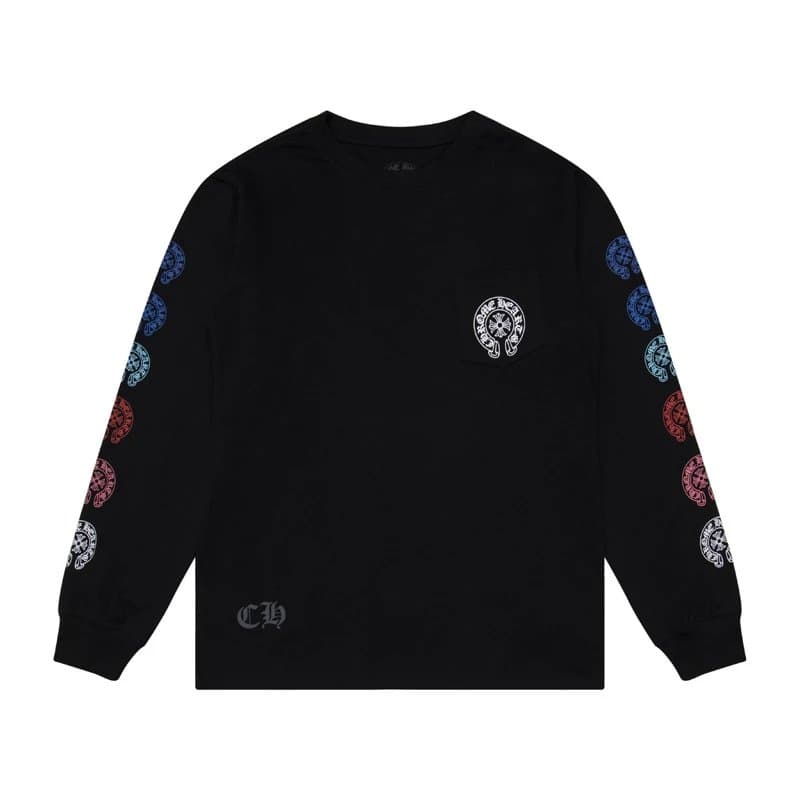 Chrome Hearts Long Sleeve Tee Baroque Print — K8009 black