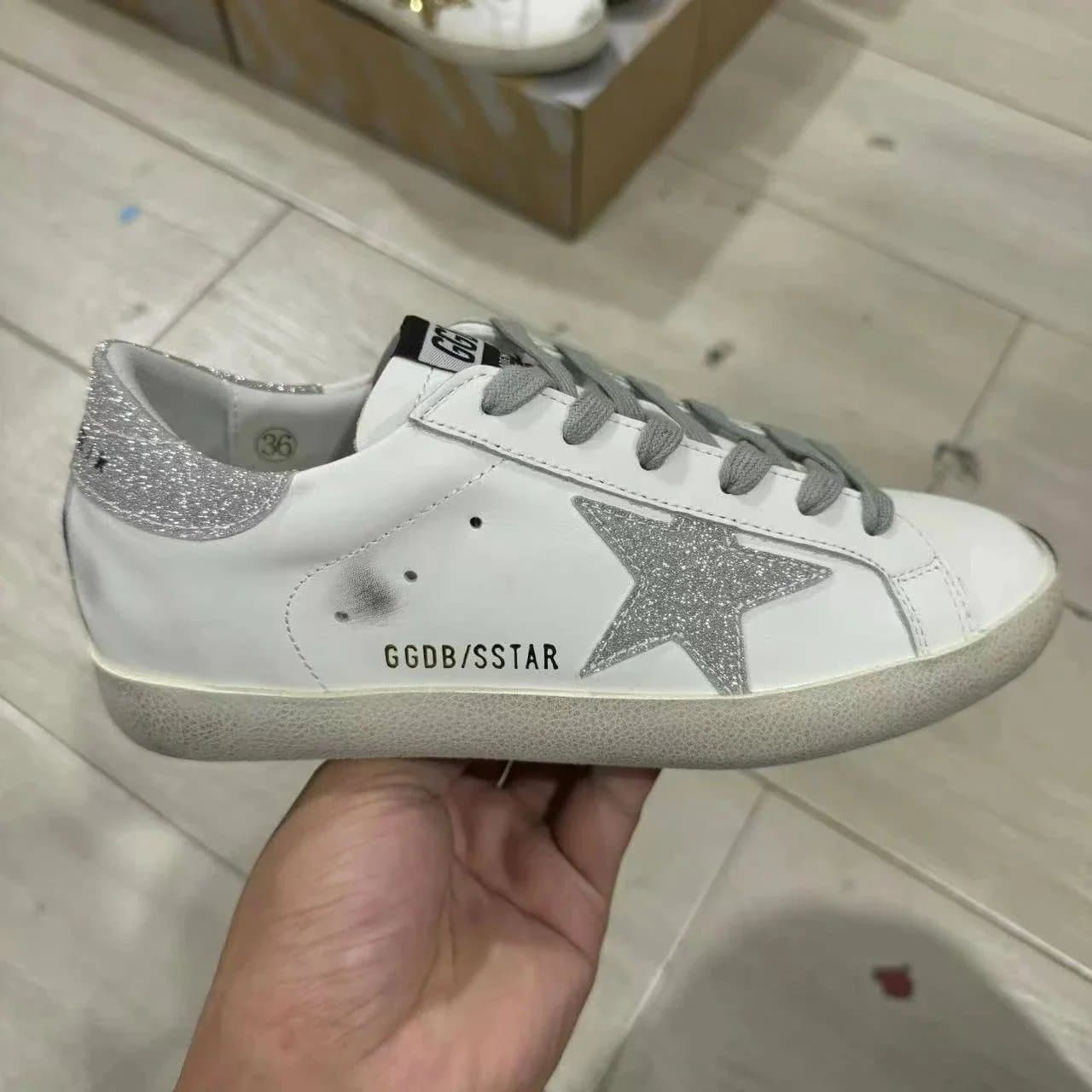 Golden Goose Superstar Glitter Star