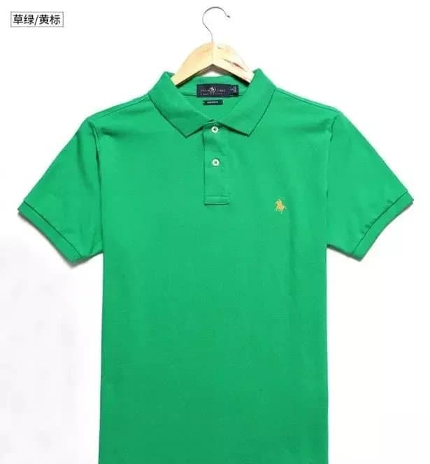 Polo Ralph Lauren Polo Shirt Heather Grey — 草绿色