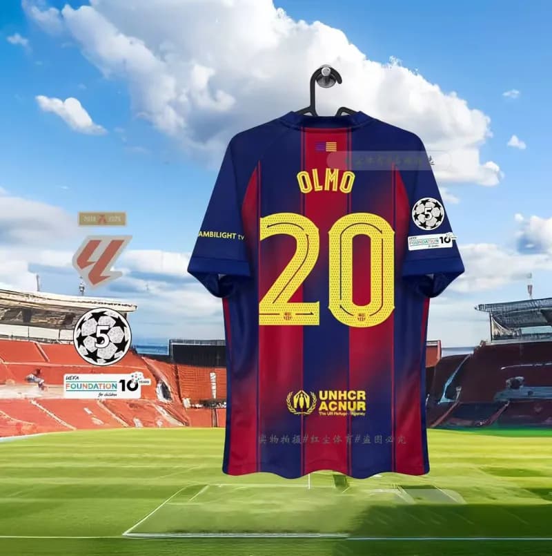 Nike Custom Football Jersey F. De Jong #21 UEFA Foundation — 2526-主场20号-欧冠