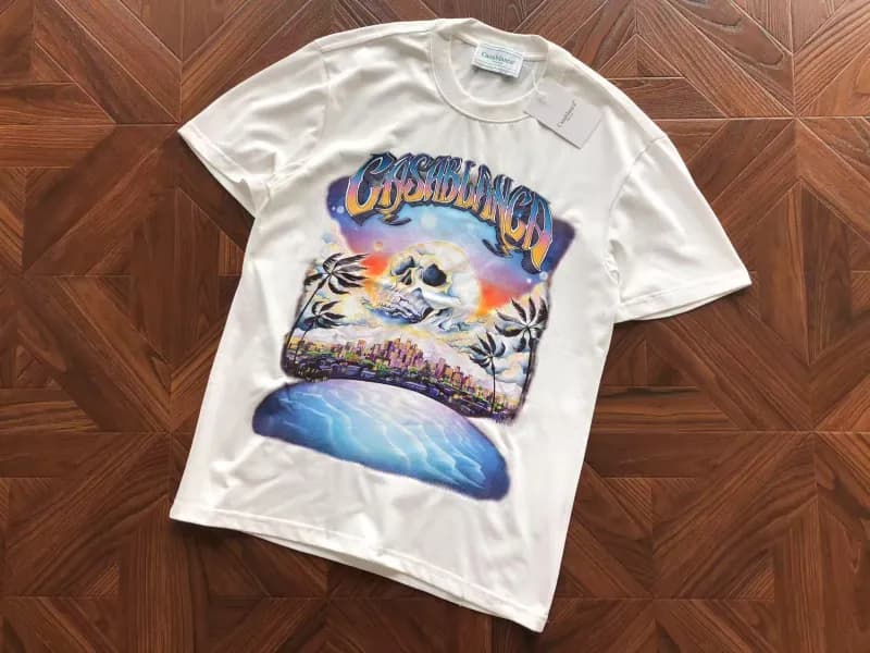 Casablanca T-Shirt Unity Is Power Graphic — New 1 white