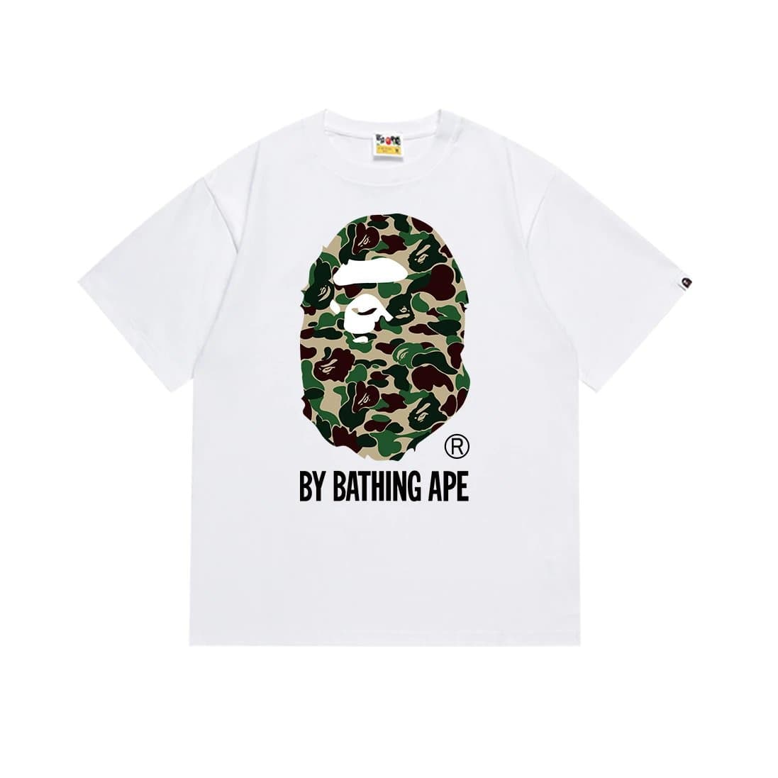BAPE Ape Head Tee Camouflage Ape Head — 151白绿