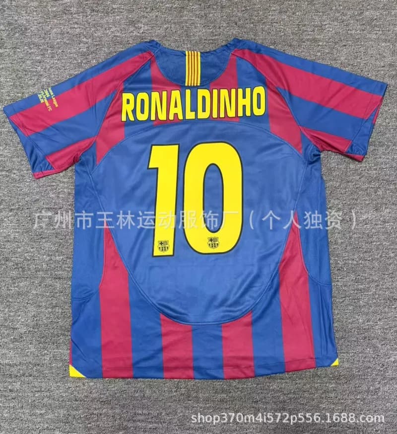 Nike Home Jersey Neymar Jr #10 — 05-06 barcelona home red and blue (no. 10)