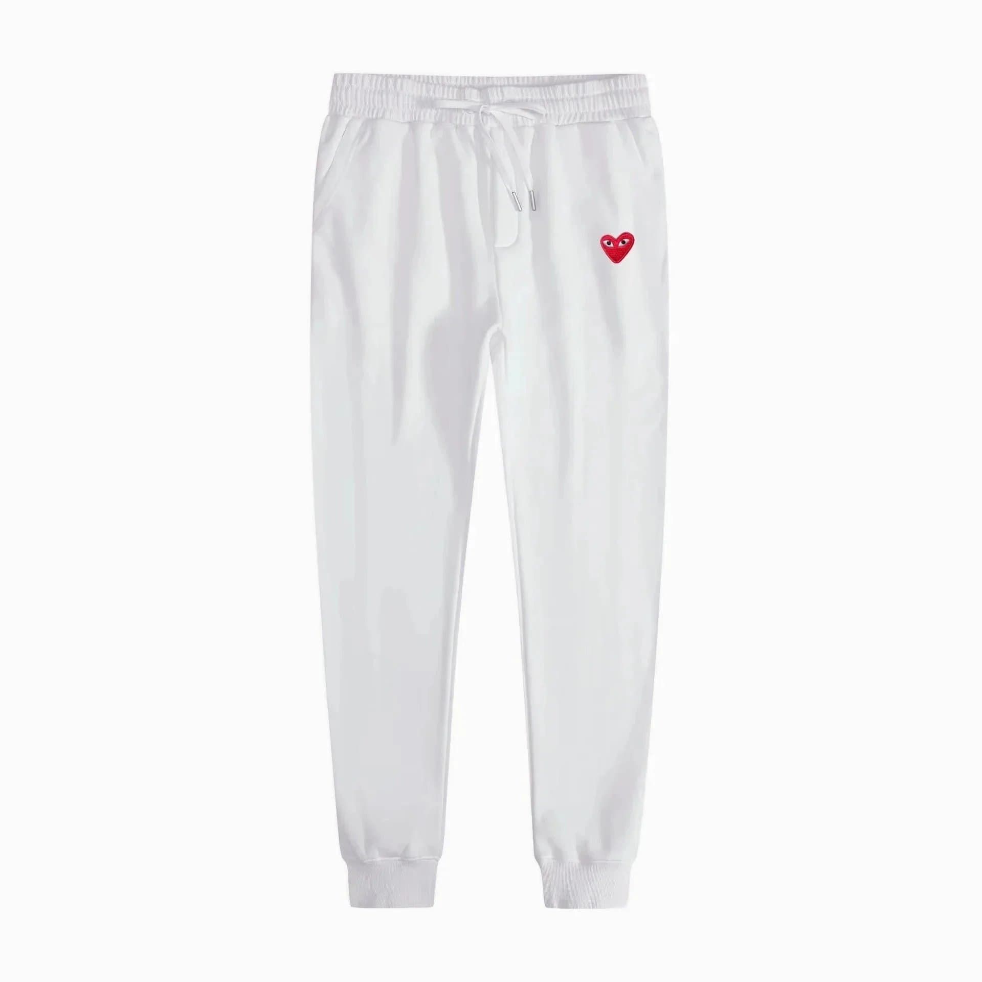 Comme des Garçons Jogger Pants Heart Logo — BB-019