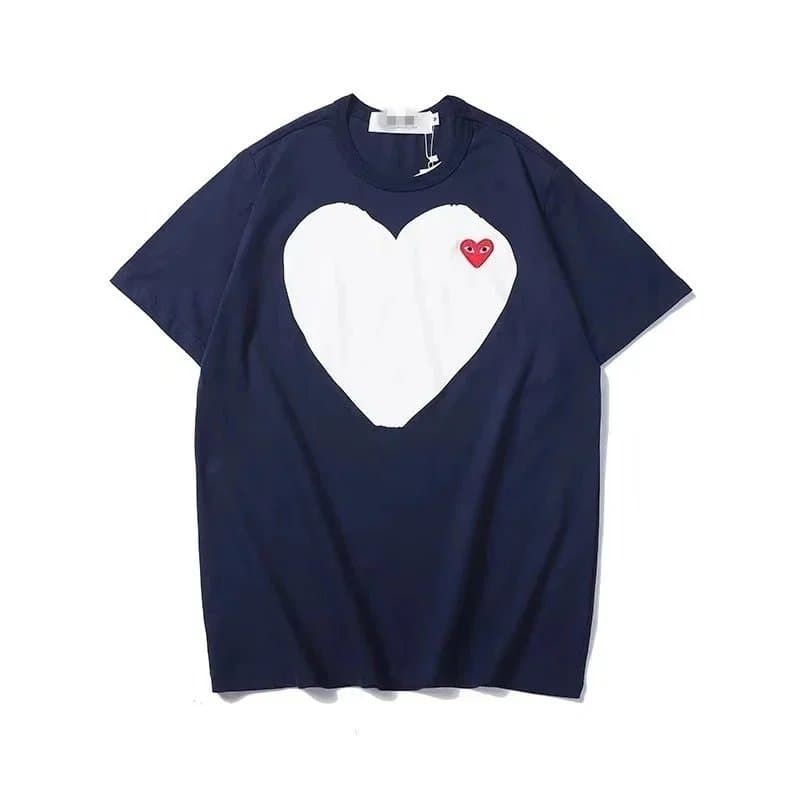 Comme des Garçons Heart Logo Tee Red Heart — BB010184028