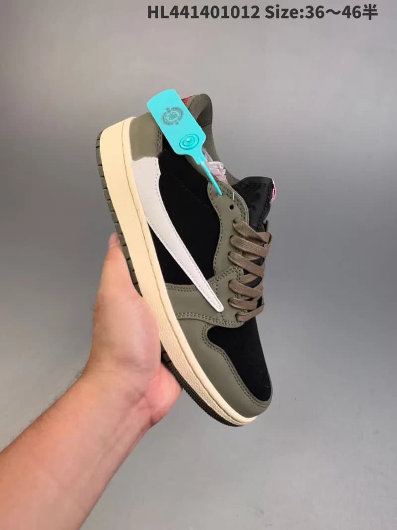 Air Jordan 1 Low Off-White Chicago — 深棕倒钩