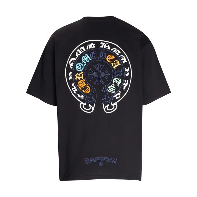Chrome Hearts T-Shirt Cross Motif Back Print — 6038黑