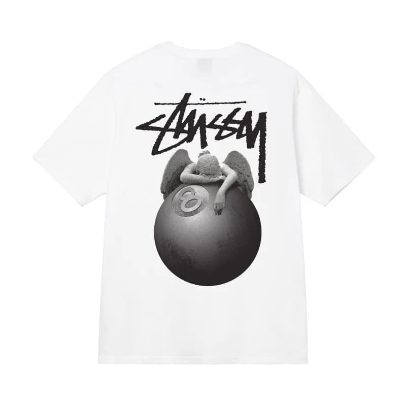 Stüssy Logo Tee Classic Stussy — White【angel】