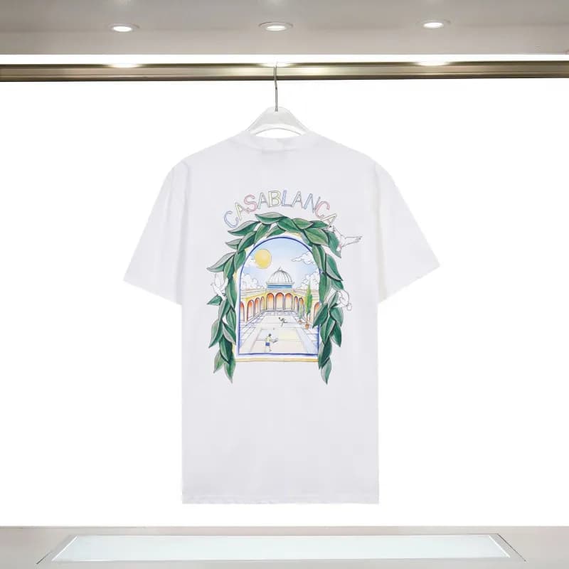 Casablanca Casa Blanca Tee Column Print — 8373前后印花白