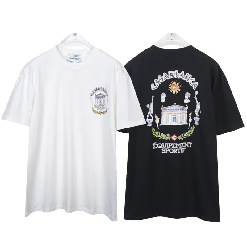 Ringer T-Shirt Celine Paris Logo — 803 black