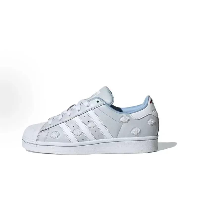 Adidas Superstar Leopard Print — 清新云朵蓝