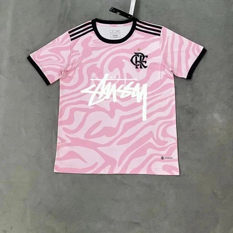 Adidas × Stüssy Flamengo Jersey Stussy Zebra Print