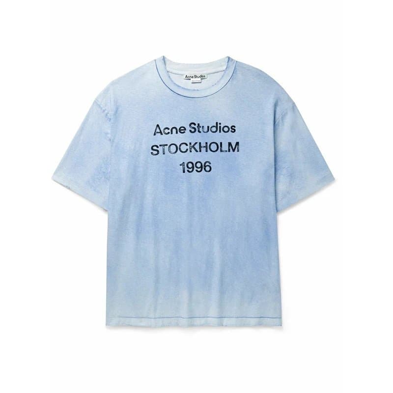 Acne Studios Logo T-Shirt Script Logo — 深蓝色(AC908046)