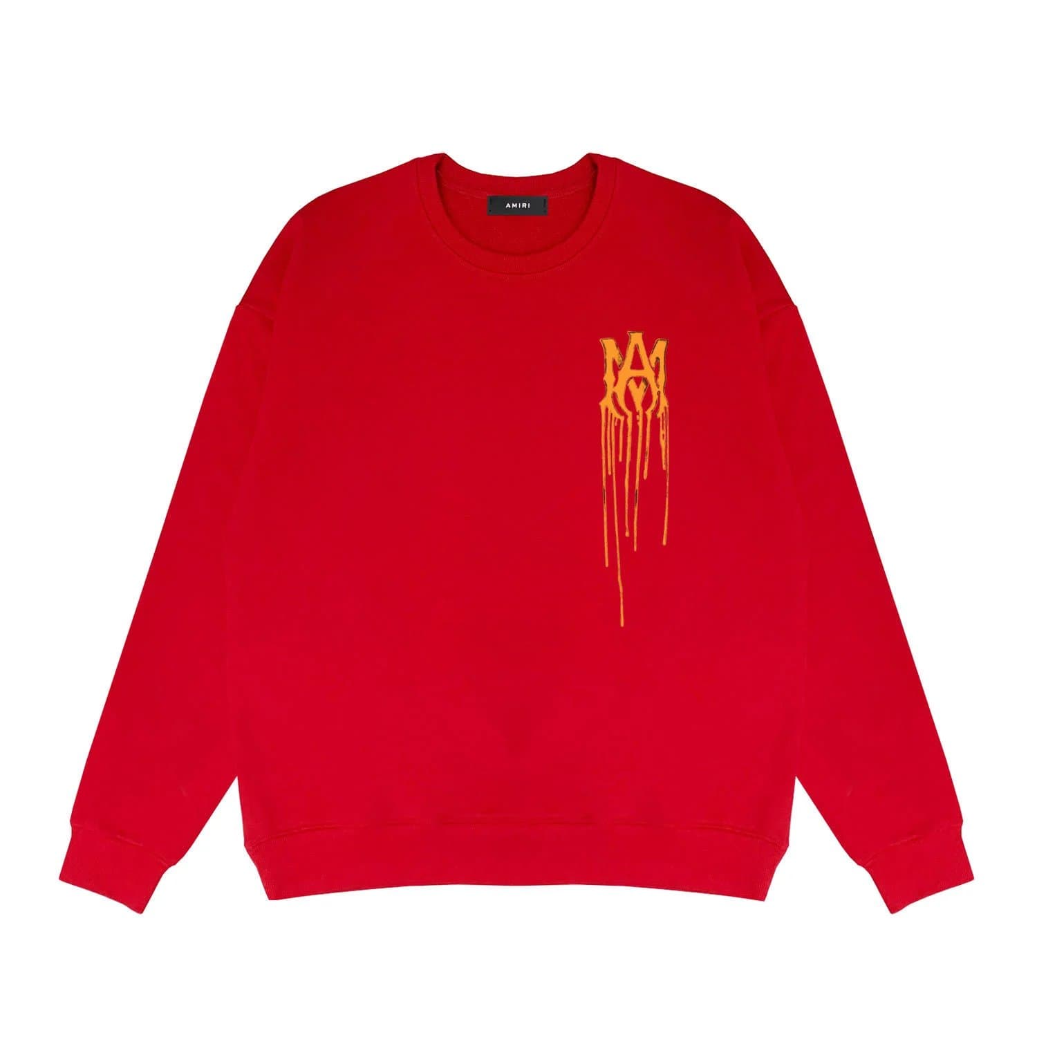 Amiri Crewneck Sweatshirt Dripping Logo