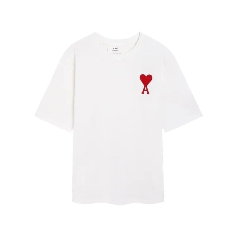 AMI Paris T-Shirt Heart Logo Patch — 37*Top quality
