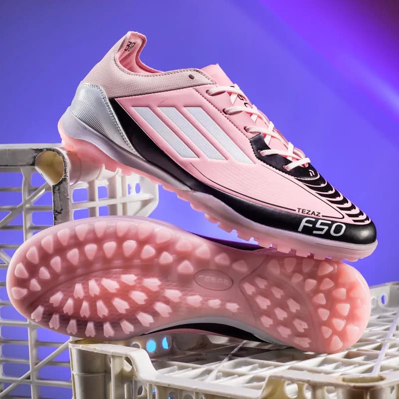 Adidas Predator HZ Teerae — 2506覆古粉色碎钉 系带 【买一送五】