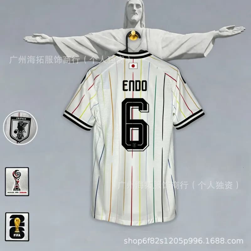 England Home Jersey Bellingham #10 — 日本客场-远藤航#6号