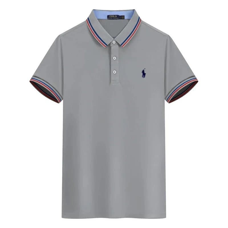 Polo Ralph Lauren Polo Shirt Tri-Stripe Collar and Cuffs
