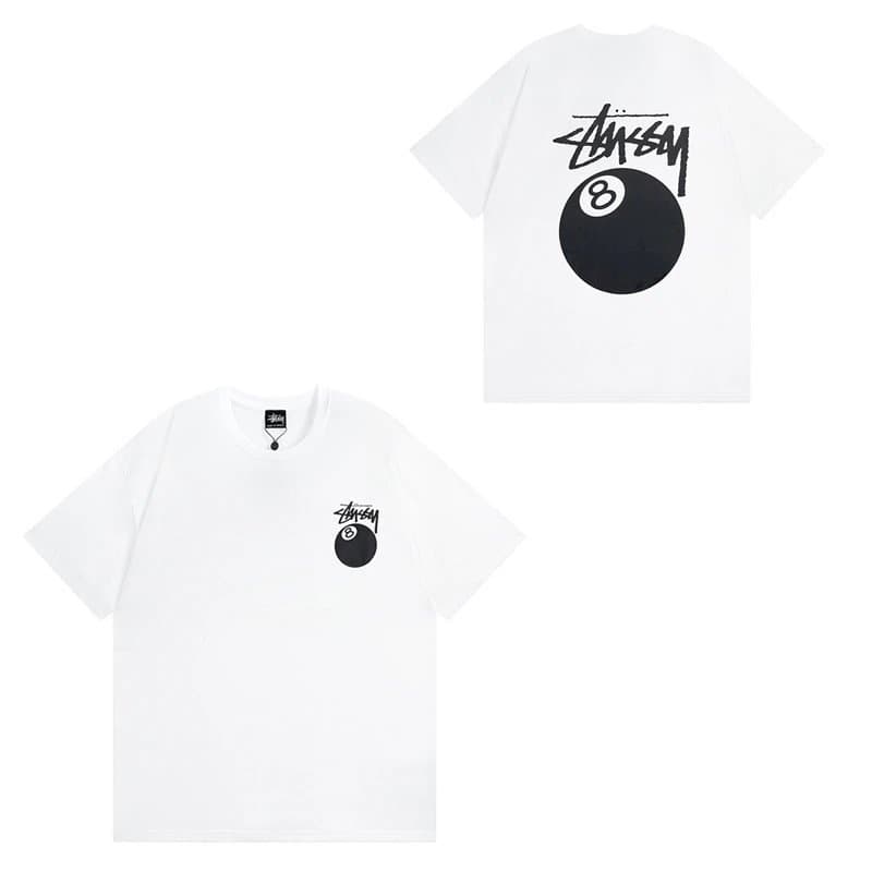 Stüssy Wizard Graphic Tee Black with Wizard Print — 850白色