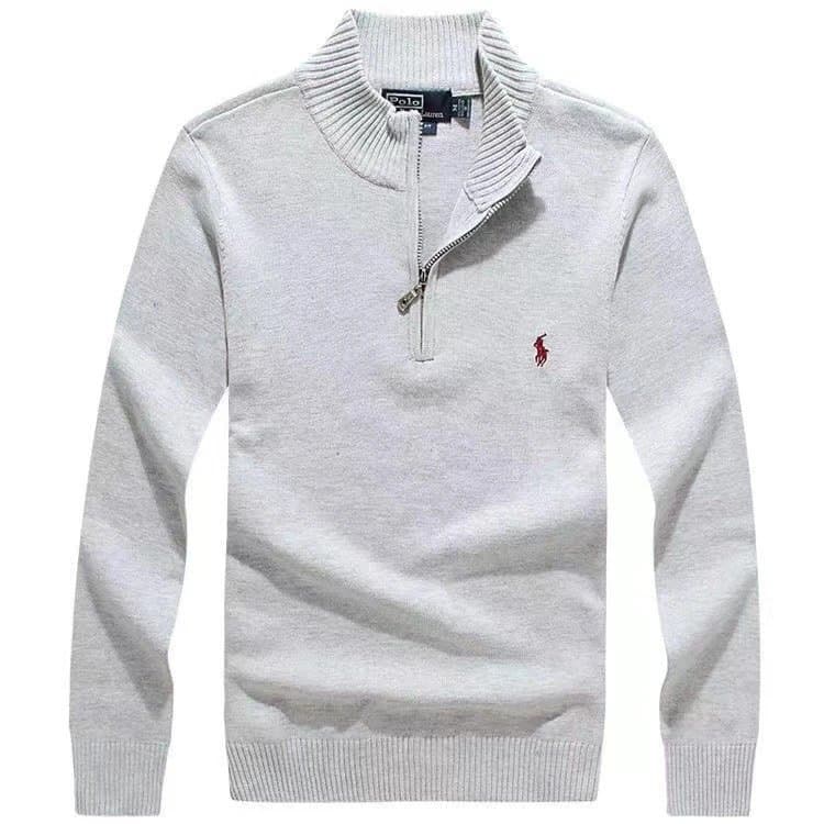Polo Ralph Lauren Turtleneck Sweater Heather Grey — 浅灰色