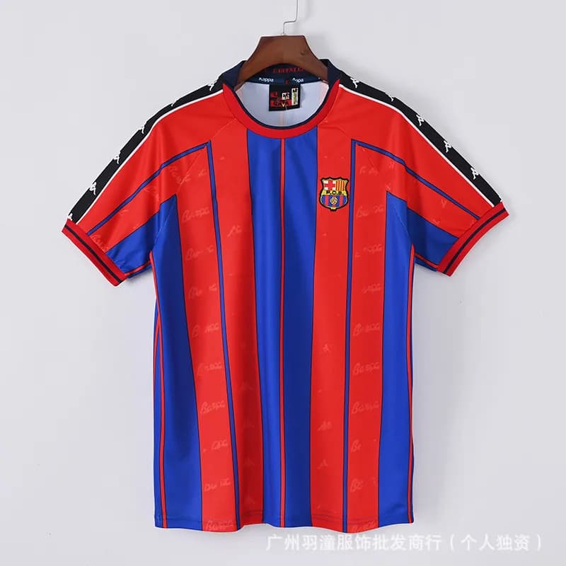 BAPE Short-Sleeve Jersey Barcelona Stripe