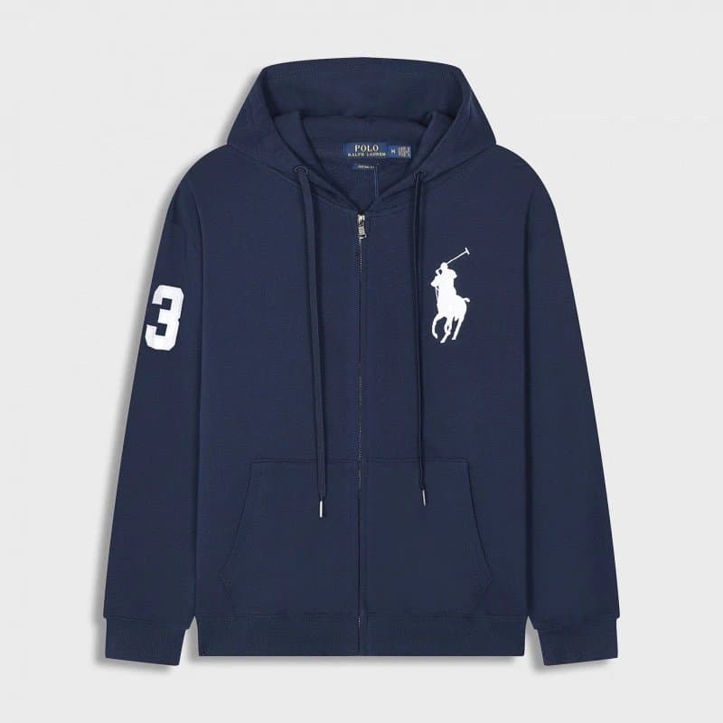Polo Ralph Lauren Classic Fit Jogger Black — 拉链藏青白大马