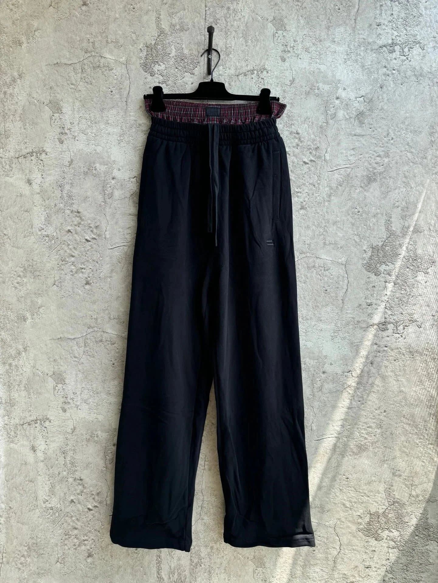 Balenciaga Drawstring Trousers Contrast Waistband — 1