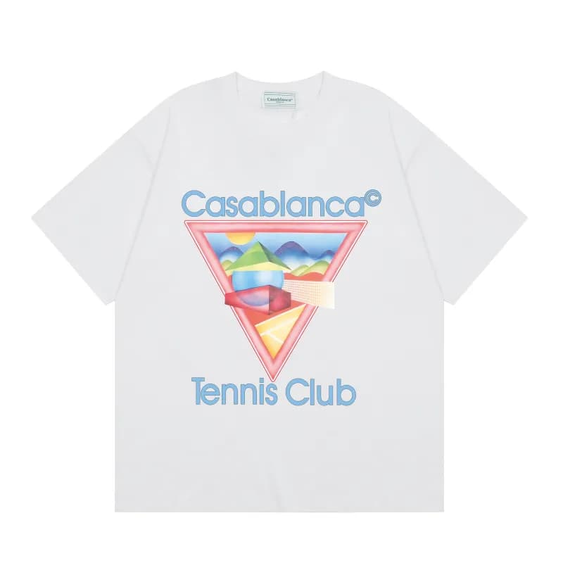 Graphic Tee Casa Blanca Logo Print — c153白