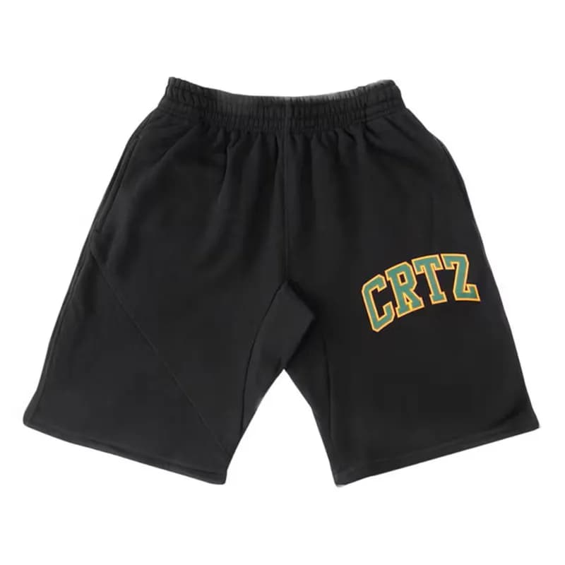 Travis Scott Cactus Jack Shorts Gold Script Logo — 003/黑色