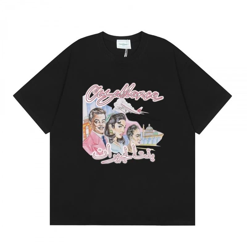 Casablanca Graphic Tee Sunset Arch Print — Y059黑