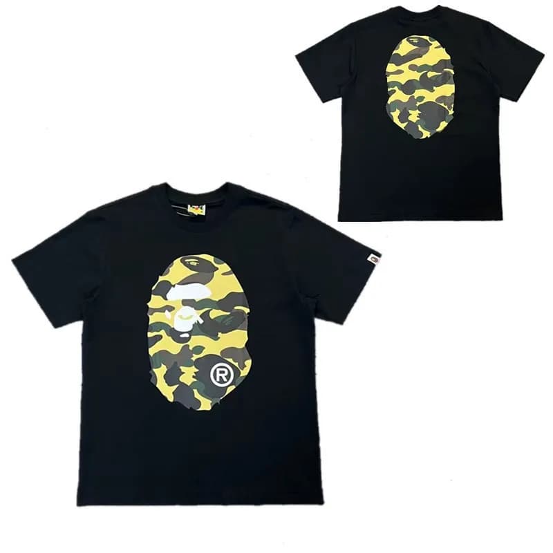 BAPE Ape Head Tee Brown Ape Head — 1003黑黄