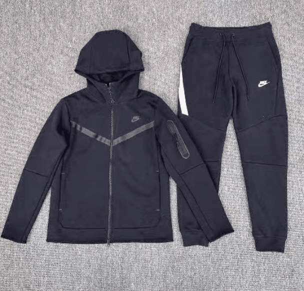 Nike Tech Fleece Hoodie and Joggers Dark Grey — 黑白
