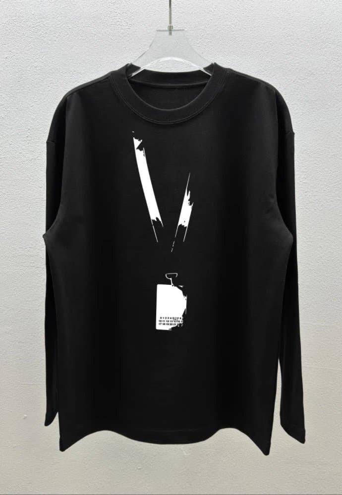 Off-White Long Sleeve Tee Industrial Tag Print — 15