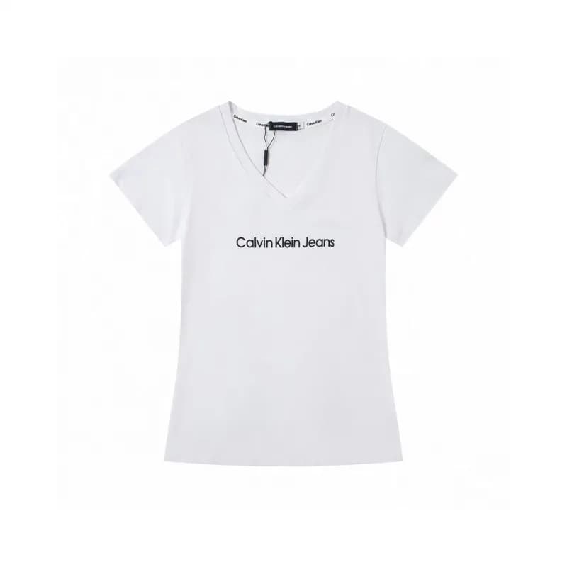 Calvin Klein V-Neck T-Shirt Logo Print