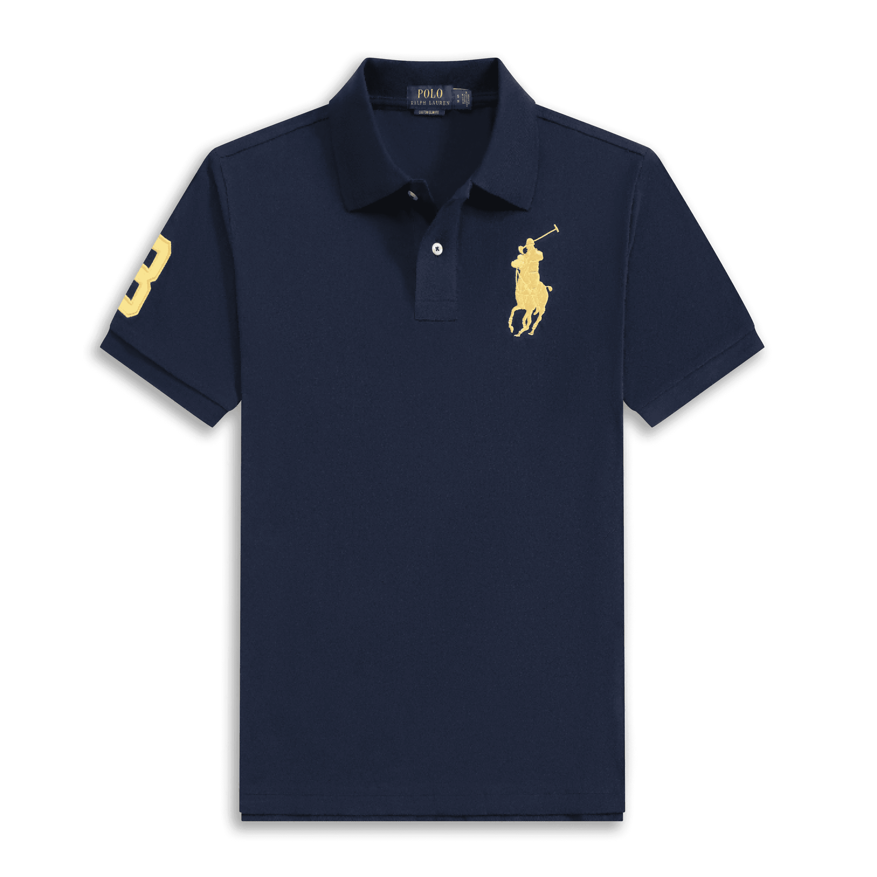 Polo Ralph Lauren Polo Shirt Big Pony — 宝蓝黄标
