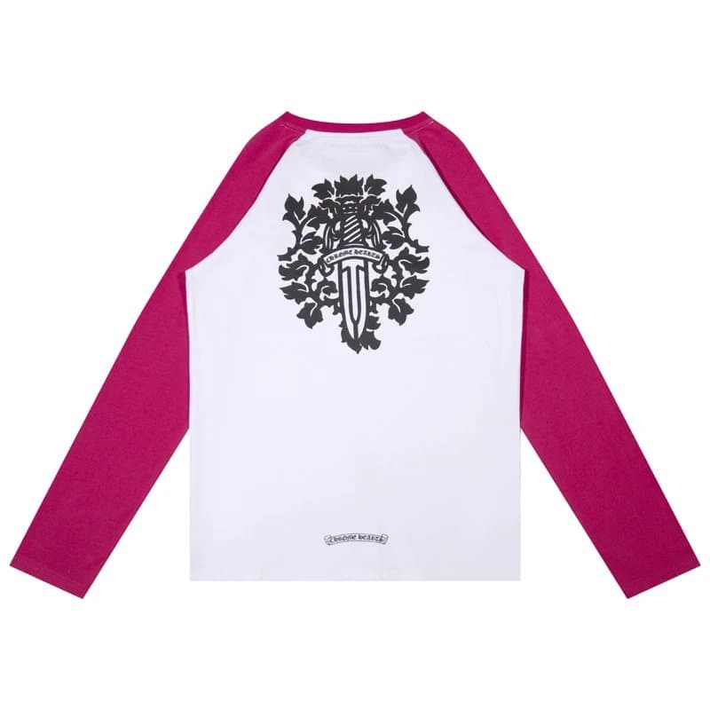 Chrome Hearts Long Sleeve Tee Multicolor Cross Print — K9001