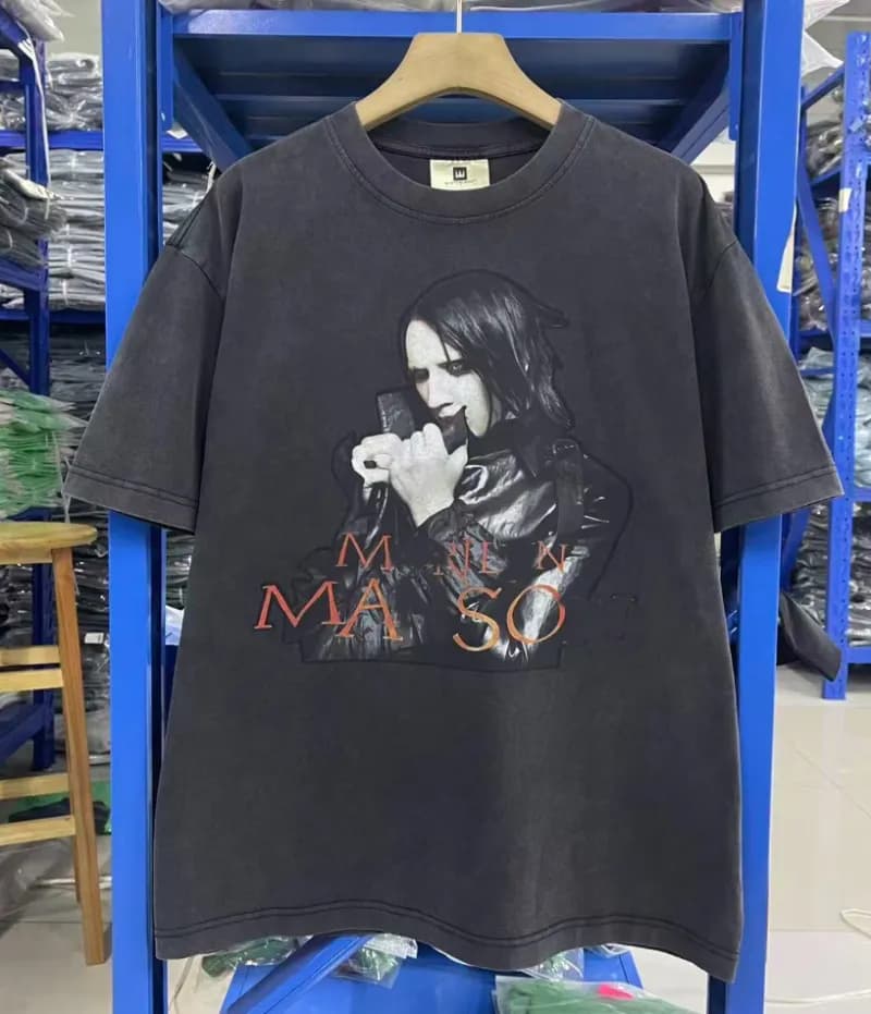 Graphic T-Shirt Marilyn Manson Print