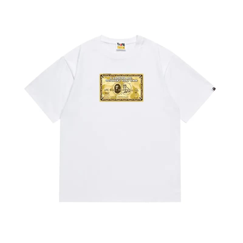 BAPE Graphic Tee A Bathing Ape Logo — 195 white