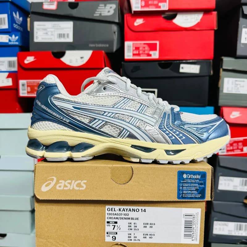 Asics GEL-KAYANO 14 Cream/Denim Blue
