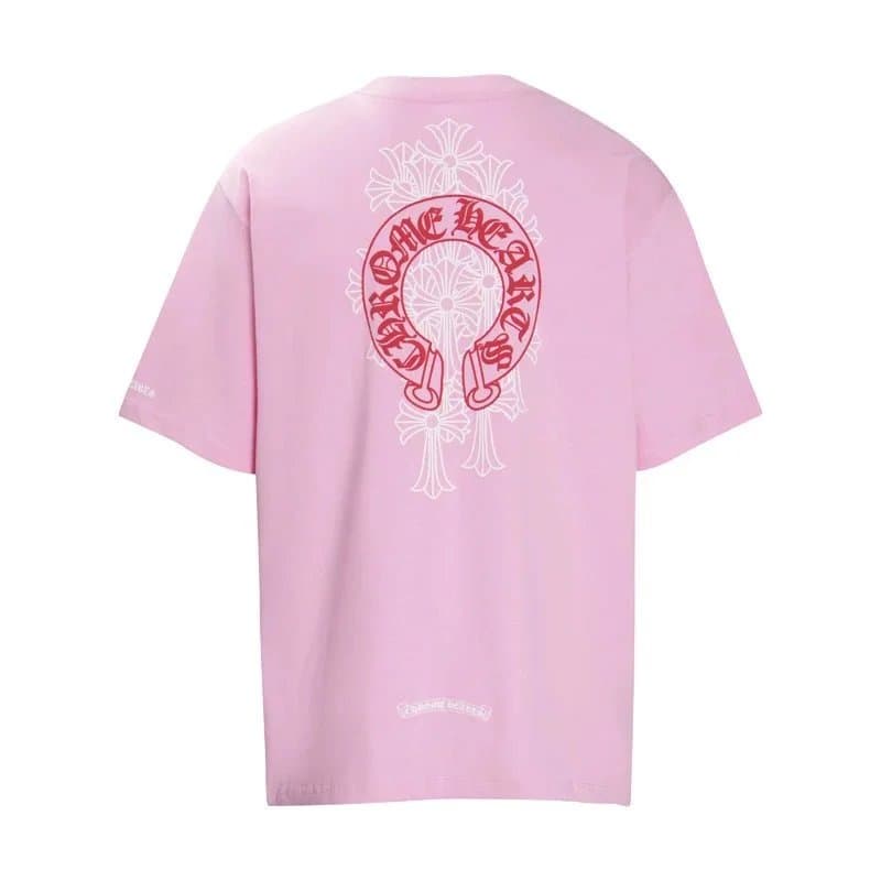 Chrome Hearts Graphic Tee Cross Logo — 6002粉