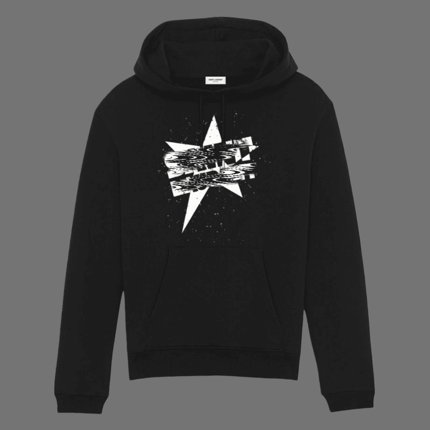 Saint Laurent Hoodie Distorted Star Print