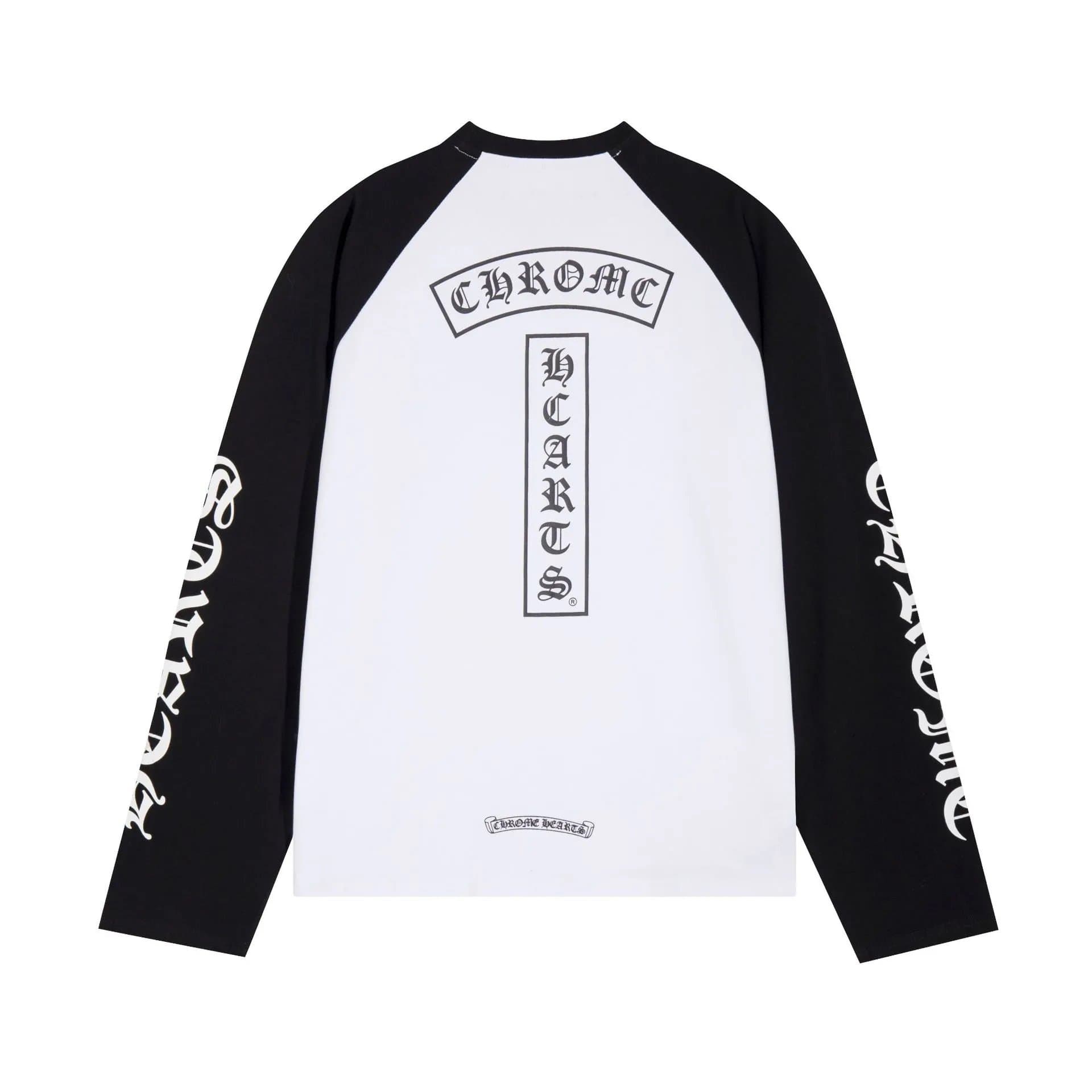 Chrome Hearts Long Sleeve Tee Multicolor Cross Print — K9003 black