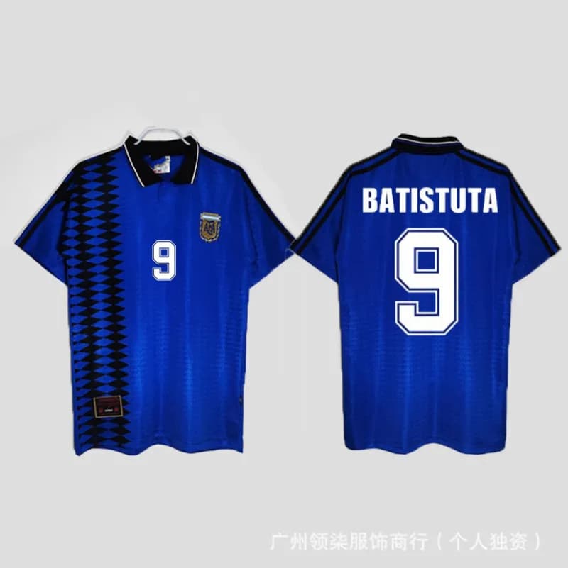 Nike Italy National Team Tee Home Kit — 1994 argentina away game no. 9