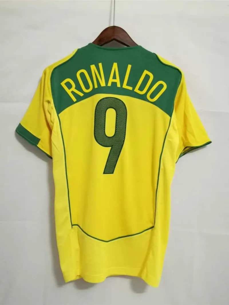 Nike Brazil National Team Jersey 2022 World Cup Home — 2004巴西主场 9号